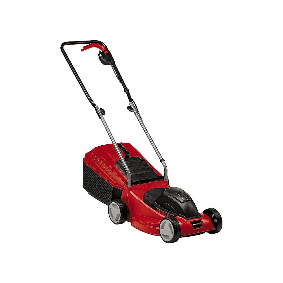 Einhell GE-EM 1032 Electric Lawnmower -- 32cm Cutting Width, 30L Grass Box, 3 Cutting Height Levels -- Lightweight, Walk-Behind Lawn Mower