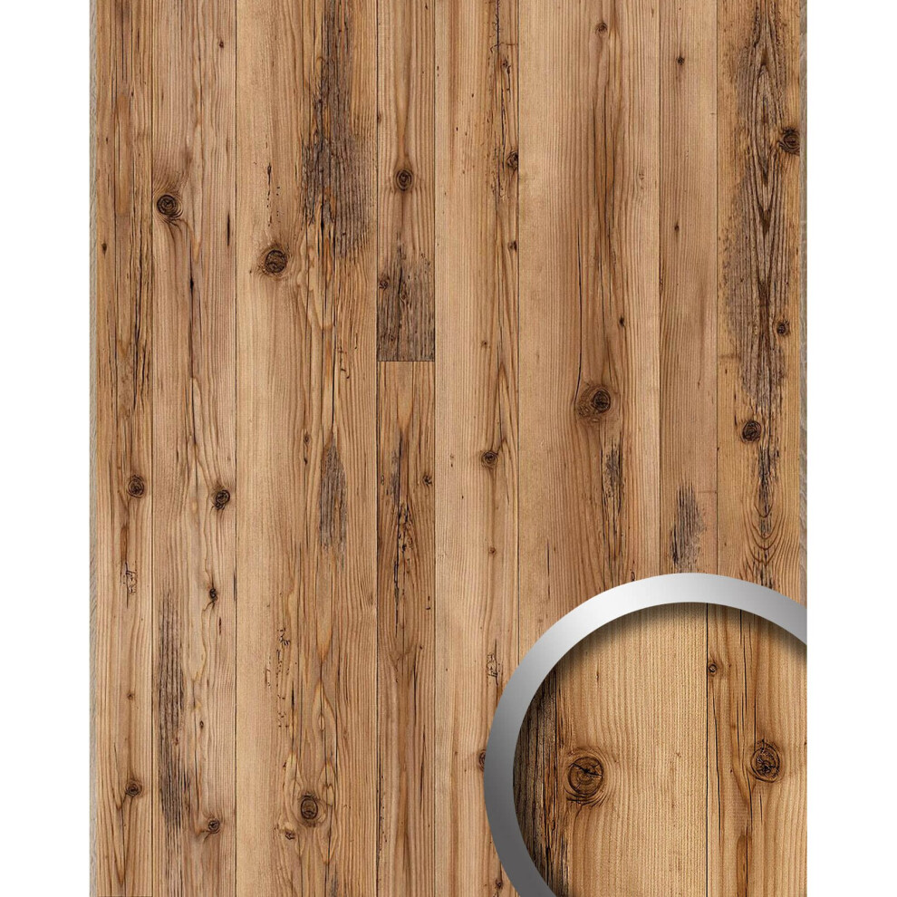 Photos - Other for Repair WallFace 25896 Sunwood Nature Design panelling wood look matt brown 2.6 sqm