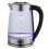 Electric Kettle Glass Blue LED Illuminated Jug Auto Shut Off Protection 2L 2000W 1
