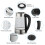 Electric Kettle Glass Blue LED Illuminated Jug Auto Shut Off Protection 2L 2000W 3