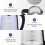Electric Kettle Glass Blue LED Illuminated Jug Auto Shut Off Protection 2L 2000W 4