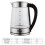 Electric Kettle Glass Blue LED Illuminated Jug Auto Shut Off Protection 2L 2000W 12