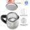 Electric Kettle Glass Blue LED Illuminated Jug Auto Shut Off Protection 2L 2000W 6