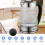 Electric Kettle Glass Blue LED Illuminated Jug Auto Shut Off Protection 2L 2000W 10