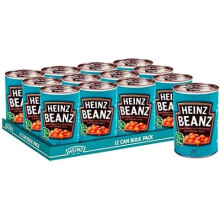Heinz Beanz, 415 g (Pack of 12) - Vegan Baked Beans in a rich Tomato Sauce
