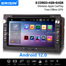 8-Core 4GB+64GB IPS Android 12 Car Stereo For VW Passat Golf 4 Skoda SEAT Ford 307 DAB+ Satnav CarPlay WiFi BT5