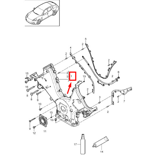 PORSCHE MACAN 95B Engine Timing Cover 946.101.022.02 94610102202 NEW
