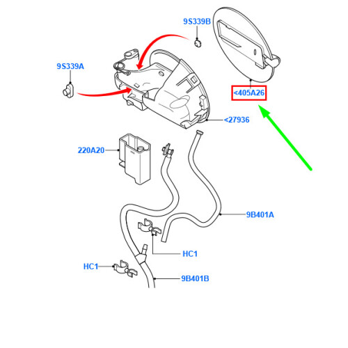 FORD FOCUS MK2 Fuel Tank Filler Access Door 1537776 NEW GENUINE on OnBuy