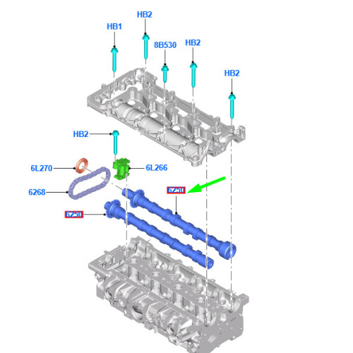 FORD EDGE MK2 Intake Camshaft 1871342 DS7Q-6A270-BA NEW GENUINE on OnBuy