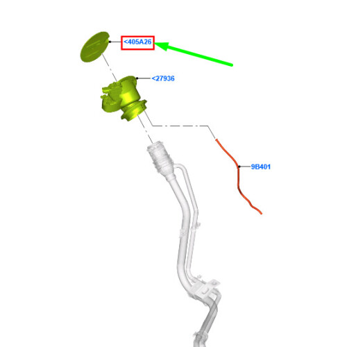 FORD FOCUS MK3 C346 Fuel Tank Filler Access Door 1746394 NEW GENUINE on