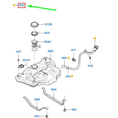 FORD MONDEO MK4 Fuel Tank Filler Pipe 1731843 7G91-9032-AJ NEW GENUINE ...