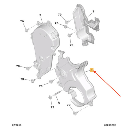 PEUGEOT 3008 Timing Belt Protection 9802982680 NEW GENUINE on OnBuy