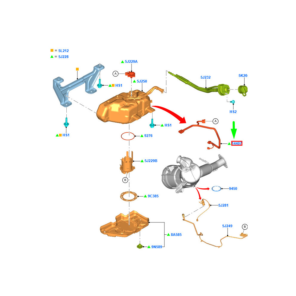FORD TRANSIT MK4 Fuel Sender Wire Assy GK21-14D378-AC 2326546 NEW  