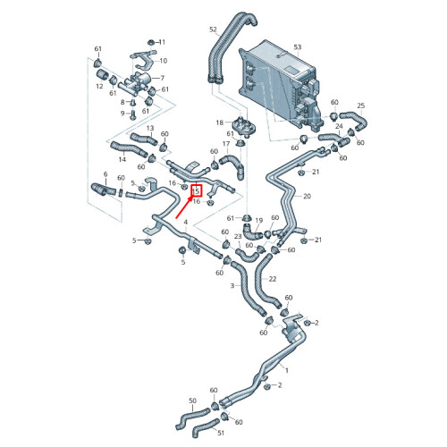 AUDI Q7 4M Engine Coolant Pipe 4M0121075D NEW GENUINE on OnBuy