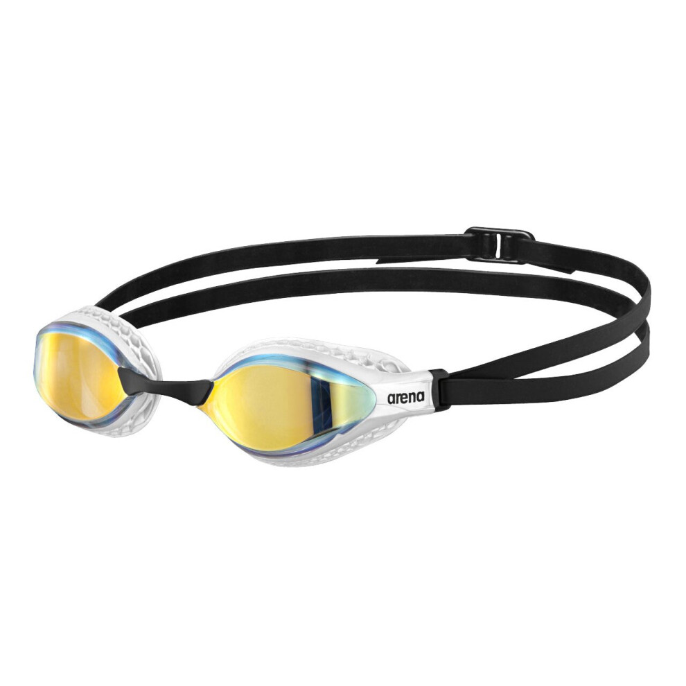 Arena Swimming Airspeed Mirror Goggles ( Copper-White) Yellow/White
