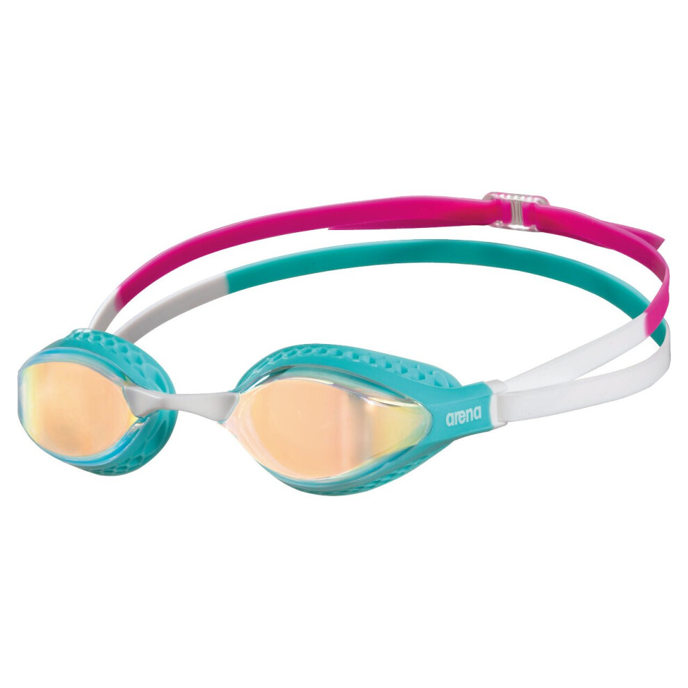 Arena Swimming Airspeed Mirror Goggles (Yellow Copper-Turquoise-Multi)