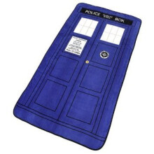 Doctor Who Tardis Large Throw Blanket - Largest & Newest & Softest Throw Blanket 50"x89" (Silk Touch not Micro Fleece)