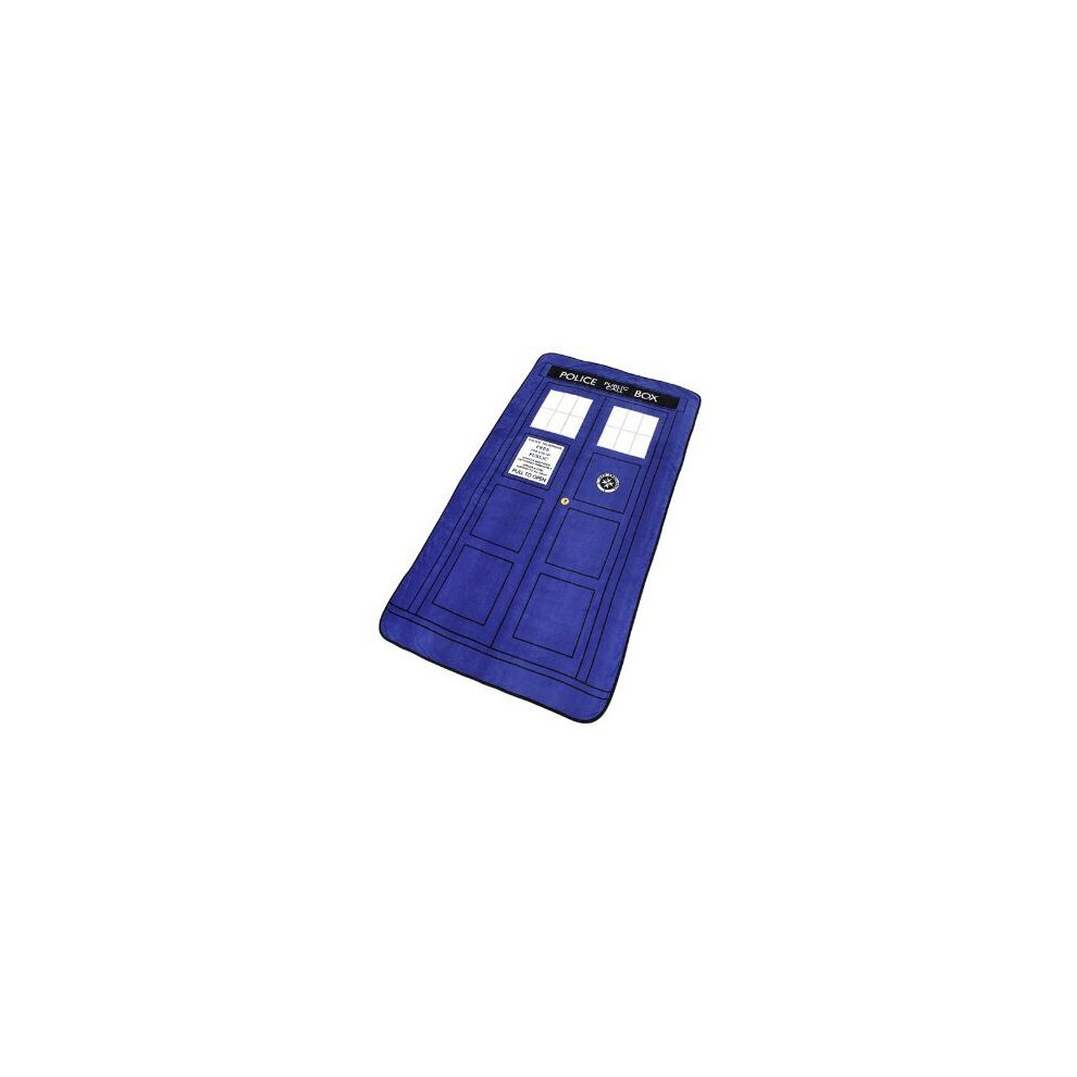 Doctor Who Tardis Large Throw Blanket - Largest & Newest & Softest Throw Blanket 50"x89" (Silk Touch not Micro Fleece)