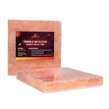 grillart? Premium XL Salt Stone for Grilling (Pack of 2) - High Quality BBQ Salt Grill Stone for a Special Taste - Original Salt Plate for Grilling