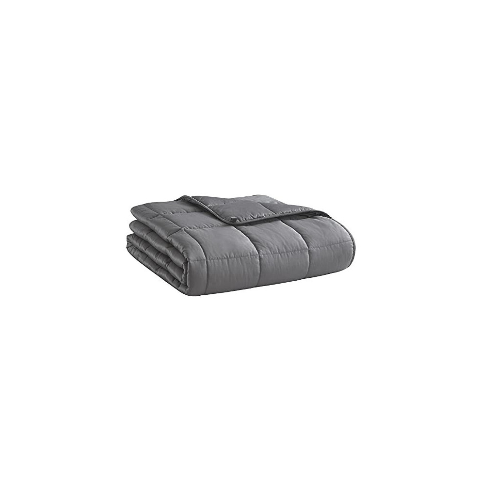 L'agraty Dark/Grey Weighted Blanket ( ,60"X80"-20Lbs) Queen Size Cooling Breathable Heavy Blanket Microfiber Material With Glass Beads Big Blanket For Adult