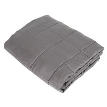 Hodge & Hodge Weighted Blanket Grey Heavy Calming Sleep Therapy Glass Beads 150 x 200cm 9kg