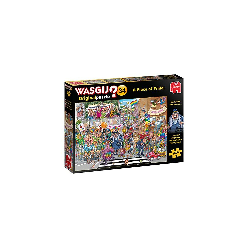 Jumbo, Wasgij, Original 34, A Piece of Pride, Jigsaw Puzzles for Adults, 1,000 piece