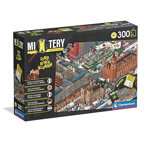Clementoni Clementoni 21711 Mixtery Hacking Attack in London-300 Pieces-Jigsaw Puzzle for Kids Age 8, Multicolor, Medium