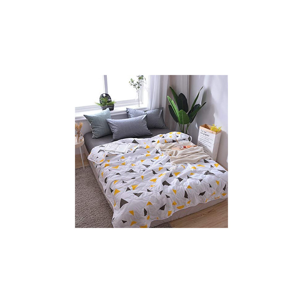 Chickwin Bedspread Quilted Throw for All Season Soft Microfiber Quilt Single Double Super King Size Easy Care Sofa Bed Cover Decorative Coverlet