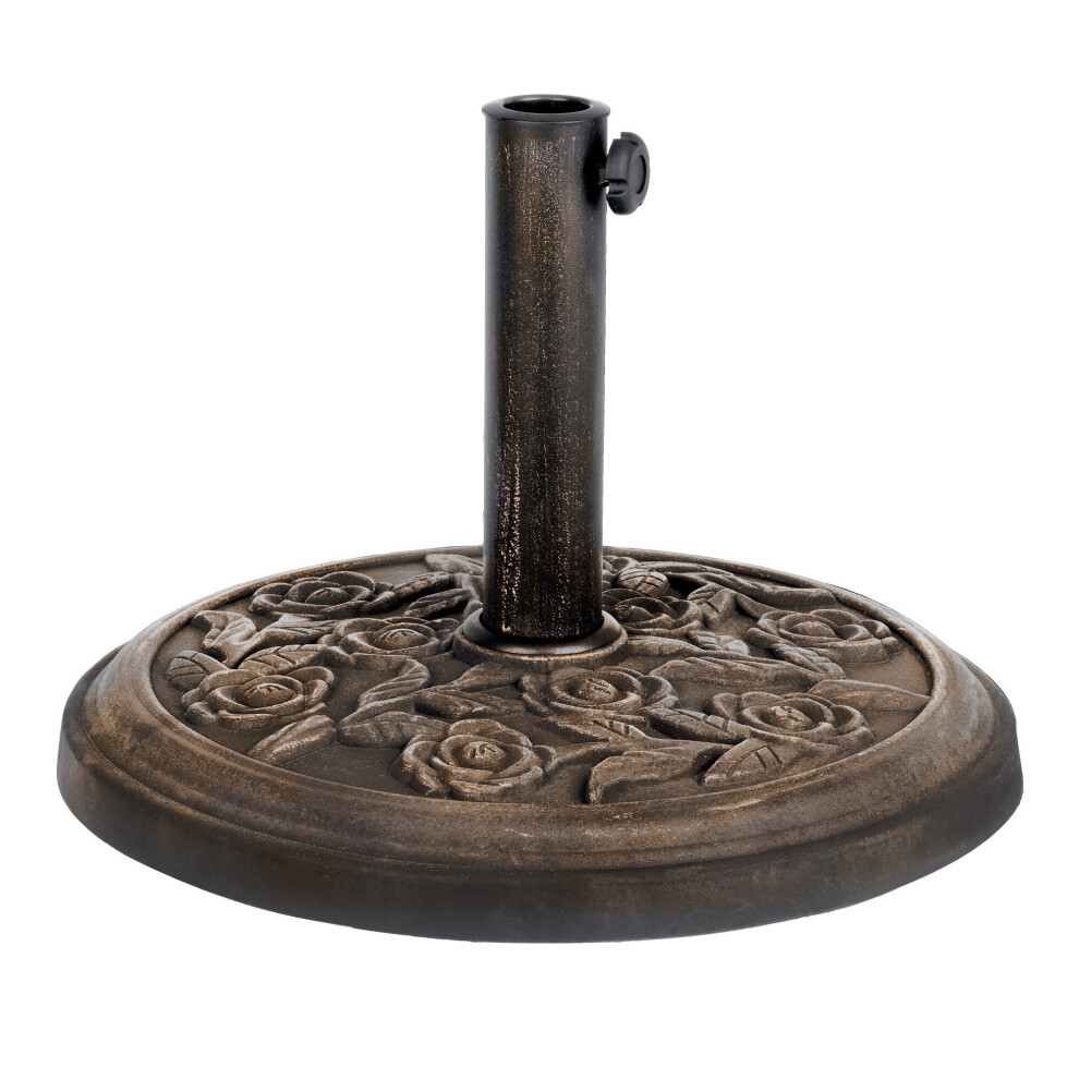 Livivo Premium Cast Iron-Style Round Umbrella Parasol Base