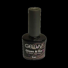 (8ml) Gelluv Gloss Top Coat No Wipe UV LED Soak Off Natural Odourless Nails Gel 8ml