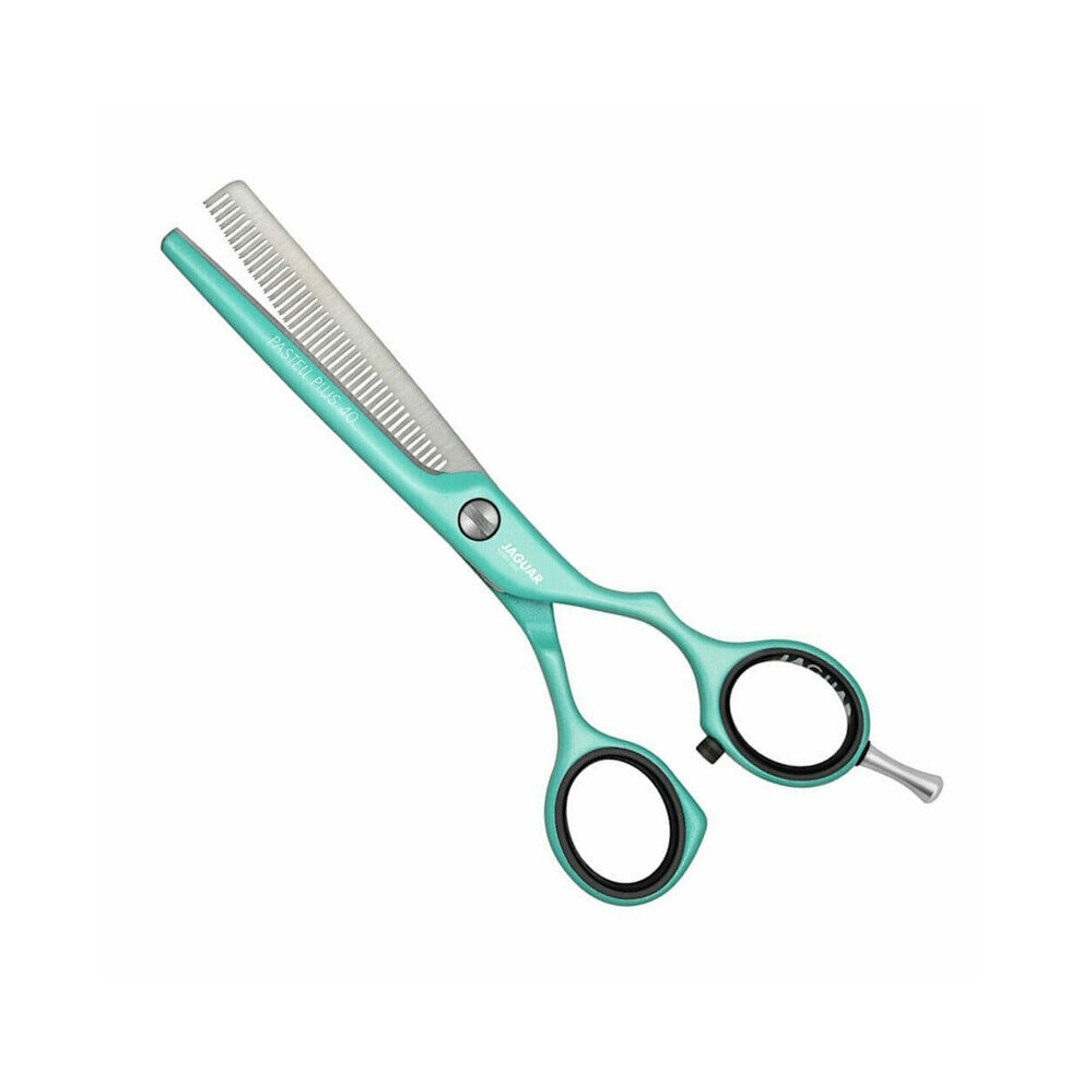 5.5-Inch Jaguar Hairdressing Scissor Sharp Pastel Plus Offset - Mint Thinner