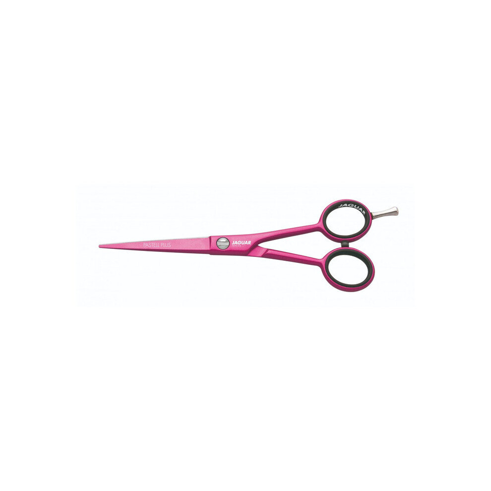 5.5-Inch Jaguar Hairdressing Scissor Sharp White Line Pastel Plus Offset-Candy