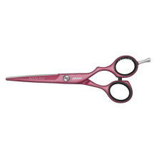 5.5-Inch Jaguar Hairdressing Scissor Sharp White Line Pastel Plus Offset-Berry