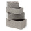 LIVIVO (Grey) Set of 4 Woven Hamper Storage Baskets 1