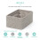 LIVIVO (Grey) Set of 4 Woven Hamper Storage Baskets 6