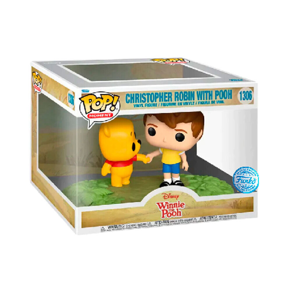 Funko POP Figure Moments Disney Winnie The Pooh Christopher Robin With Pooh Exclusive