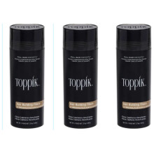 Toppik Hair Building Fibres - Light Brown, 27.5g (Pack of 3) for fuller, thicker-looking hair