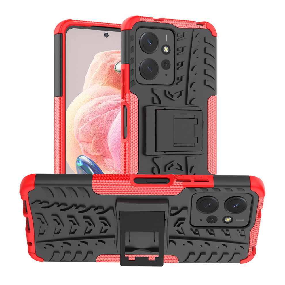 (Red) For Xiaomi Mi Note 12 4G Shockproof Phone Case Red 5059302089799