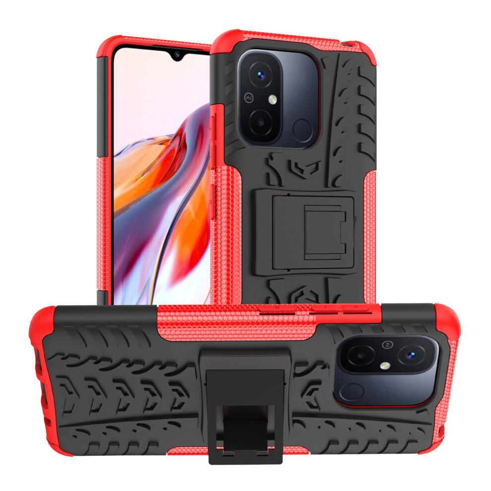 (Red) For Xiaomi Mi 12C Shockproof Phone Case Red 5059302089836