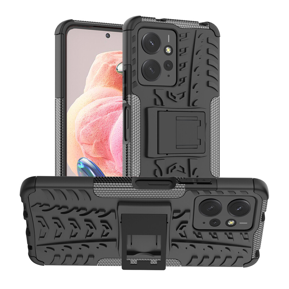 (Black) For Xiaomi Redmi Note 12 4G Shockproof Phone Case Black 5059302089768
