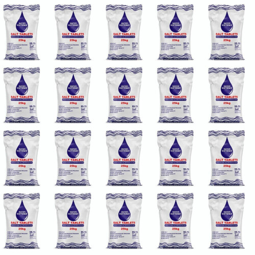 (25Kg x 20) Water Softener Salt Tablets 25kg Bag Food Grade