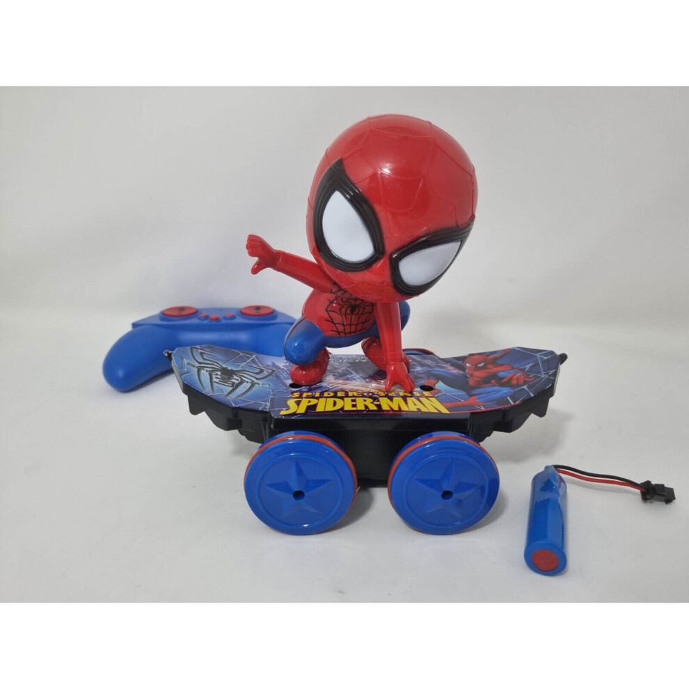 Sammar Gifts 2.4Ghz Spiderman Mini Skateboard Stunt Scooter Radio Rc Car Musical