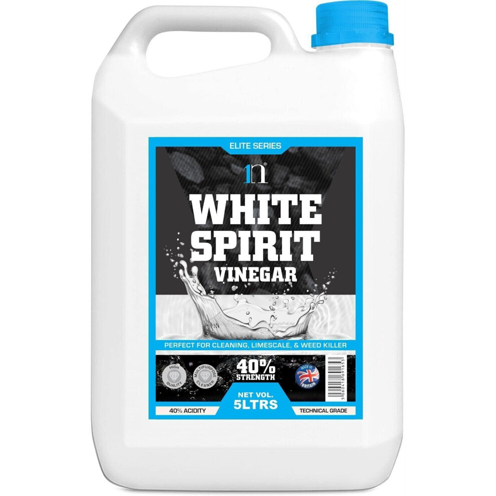 (5 Litres X 2) Very Strong White Vinegar (40%) Cleaning Limescale