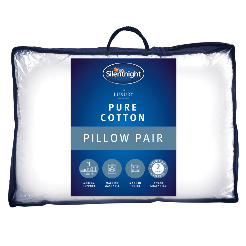 Silentnight Pure Cotton Pillow - 2 Pack