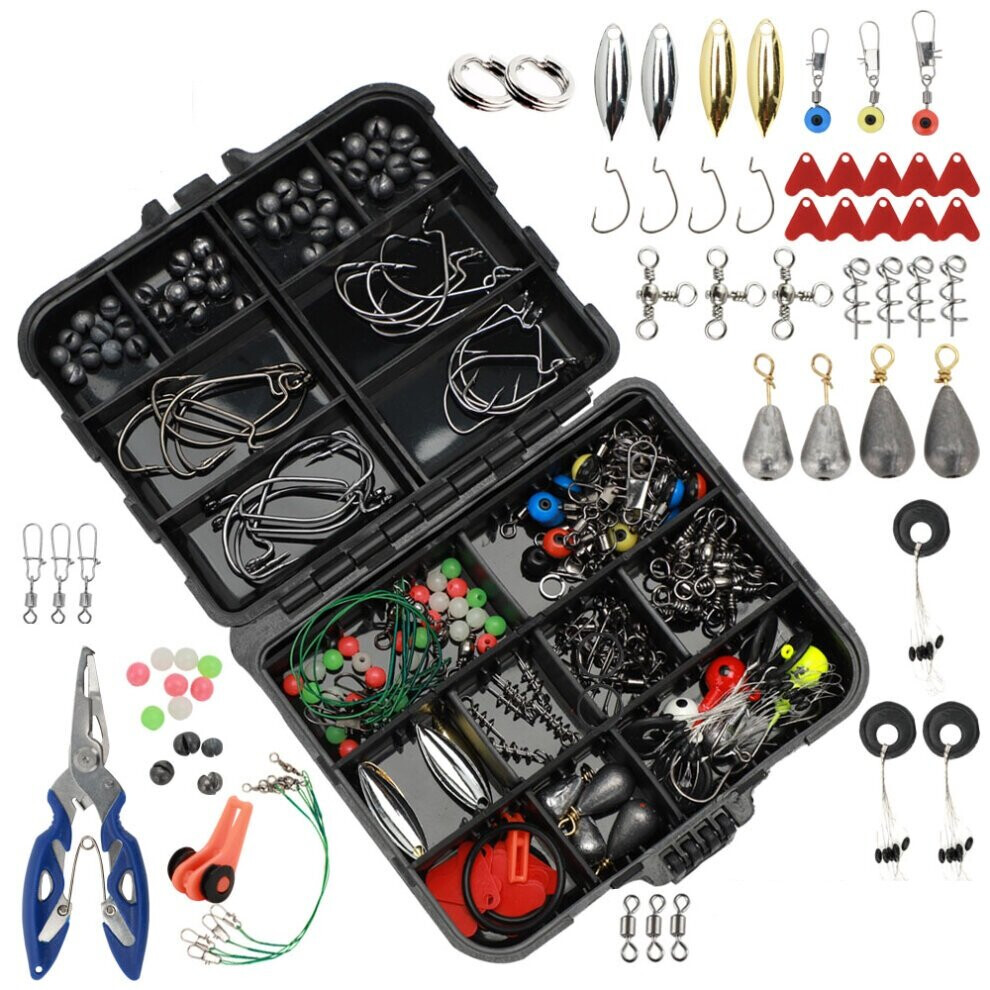 188pcs/set Sea Fishing Tackle Box Kit Set with Multiple Accessories of  Jig-Hooks UK on OnBuy
