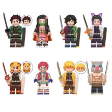 8PCS/SET Demon Slayer Minifigure Building Blocks Fits Lego UK