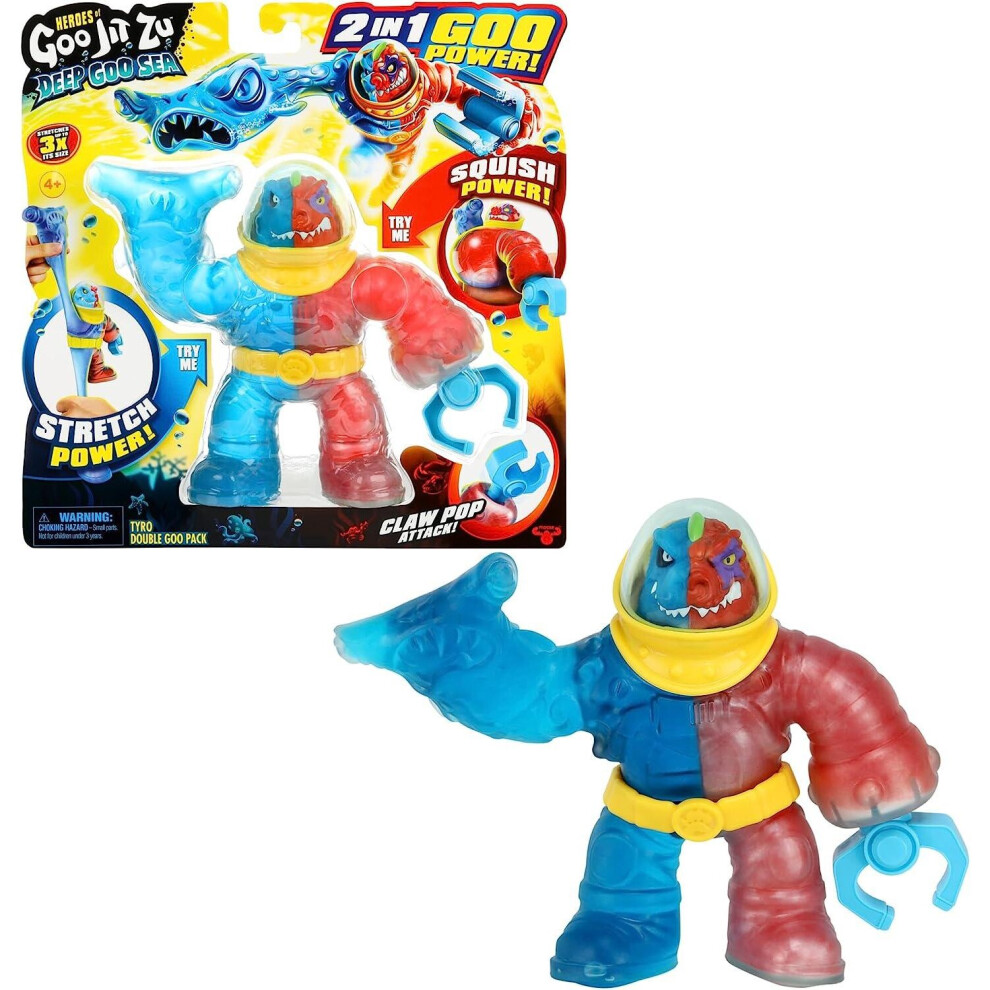 Heroes of Goo Jit Zu Deep Goo Sea Tyro Double Goo Pack Stretchy