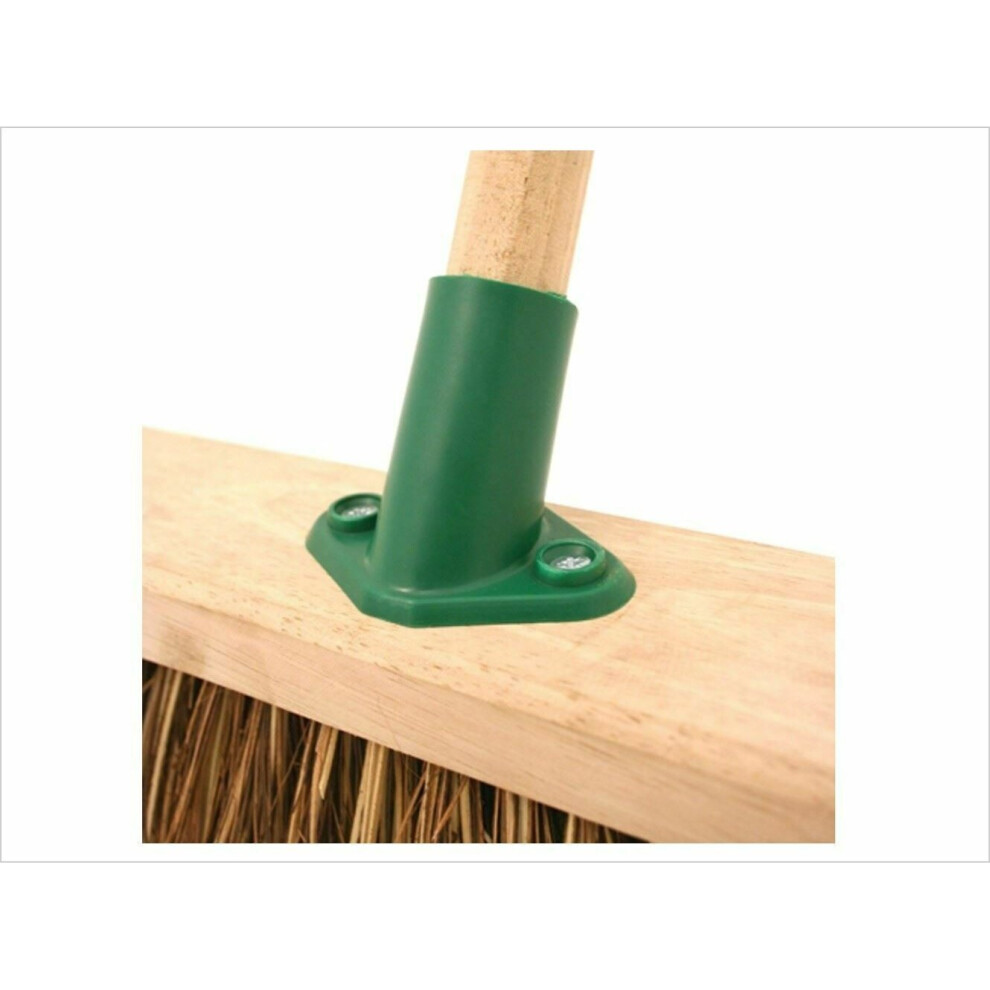 Plastic Broom Bracket Sweeping Brush Support Stay for 15/16" Shaft Handle 2 Hole