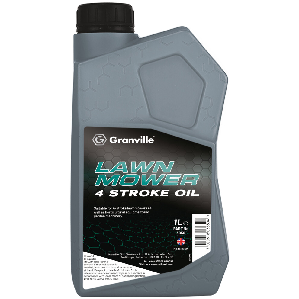 Granville 4 Stroke Lawnmower Oil Garden Machinery Oil Fluid SAE 30 1 Litre