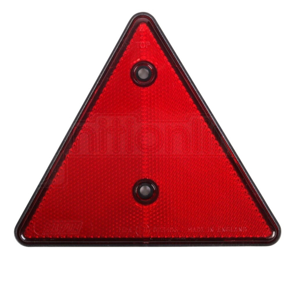 Maypole Rear Triangle Reflector Trailer Reflective Caravan Travel Screw On Red 5013008000168